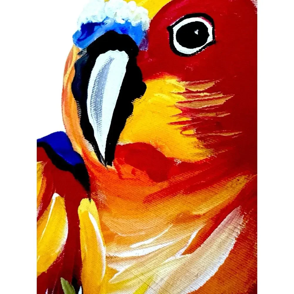 Silk Down Pillow Parrot Bird Poms Luxury IL FIORE Handmade Large 22x22